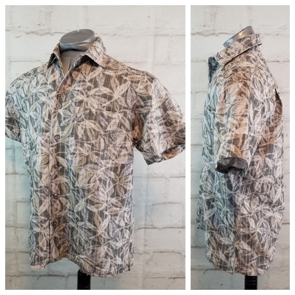 Van Heusen S Short Sleeve Floral Button-Down Shirt - Picture 3 of 6